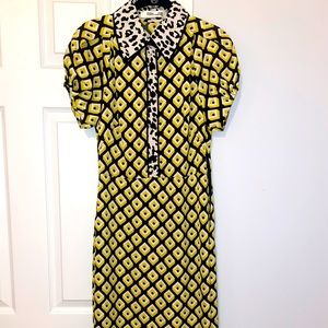 DVF Geometric Patterned dress